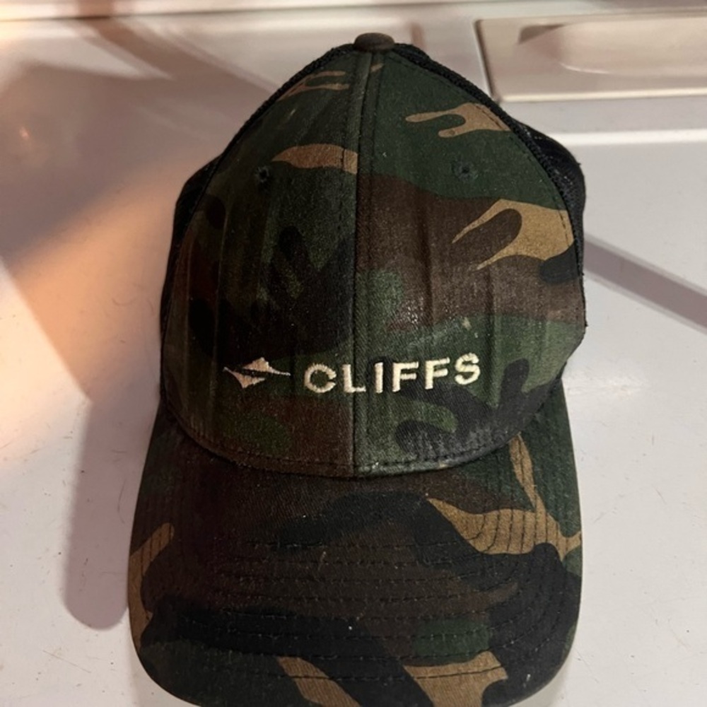 CLIFFS Steel Company Camouflage Trucker Hat Adjustable